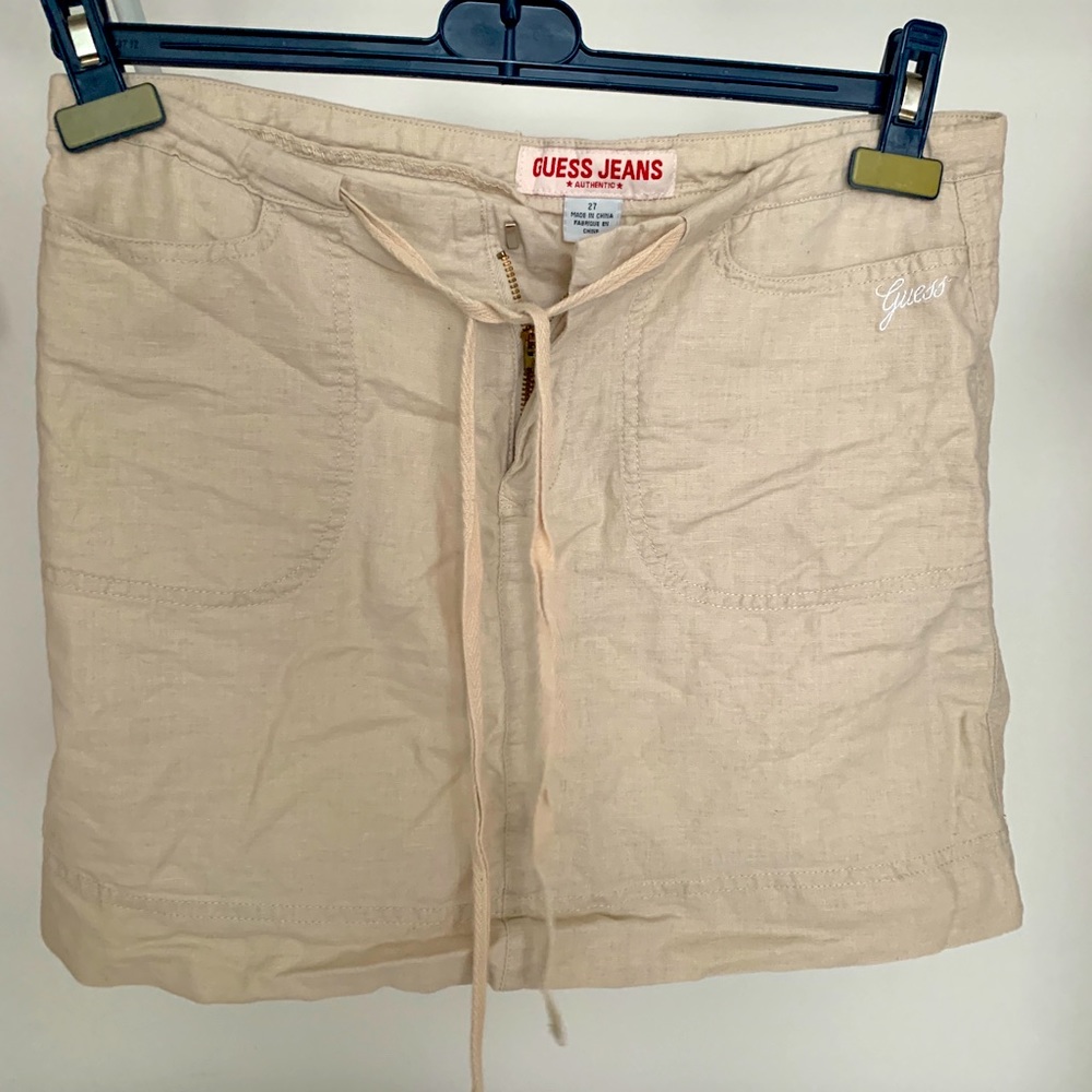 Guess Jeans Linen Skirt, Size 27, Gently Worn